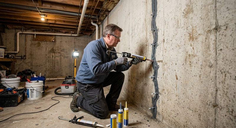 Basement Crack Repair in Southlake, TX