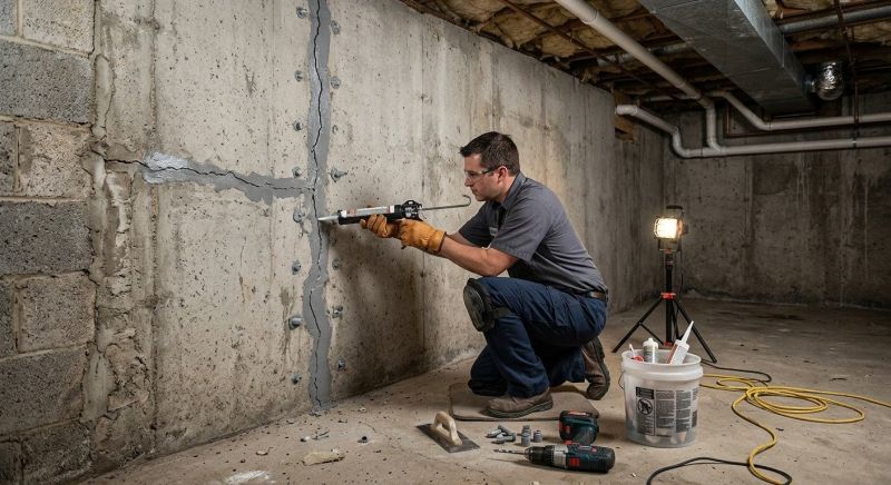 Basement Crack Repair in Southlake, TX