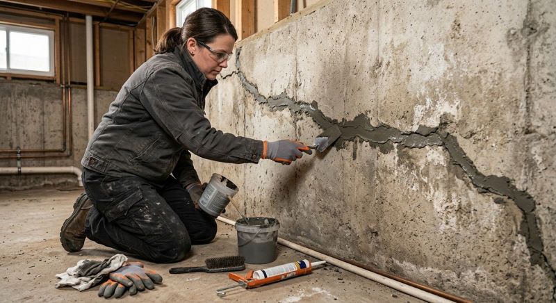 Cracked Basement Floor Repair in Southlake, TX