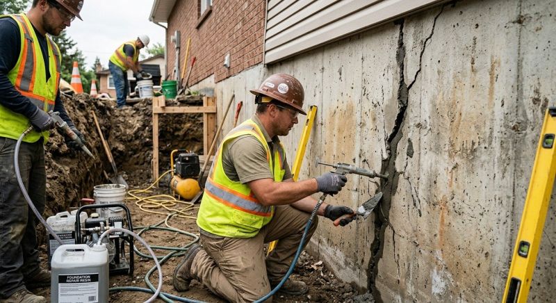 Cracked Foundation Repair in Rhome, TX