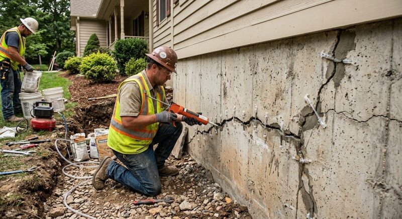 Cracked Foundation Repair in Roanoke, TX