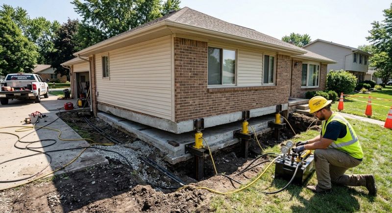 Foundation Lifting in Denton County, TX