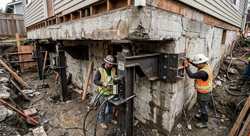 Foundation Lifting in Lake Dallas, TX