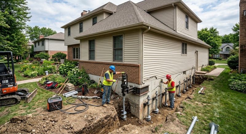 Helical Piers Installation in Southlake, TX