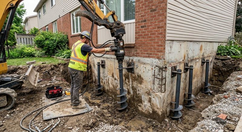 Helical Piers Installation in Southlake, TX