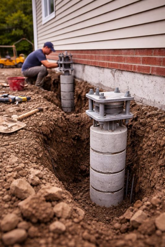 Helical Piers Installation in Southlake, TX