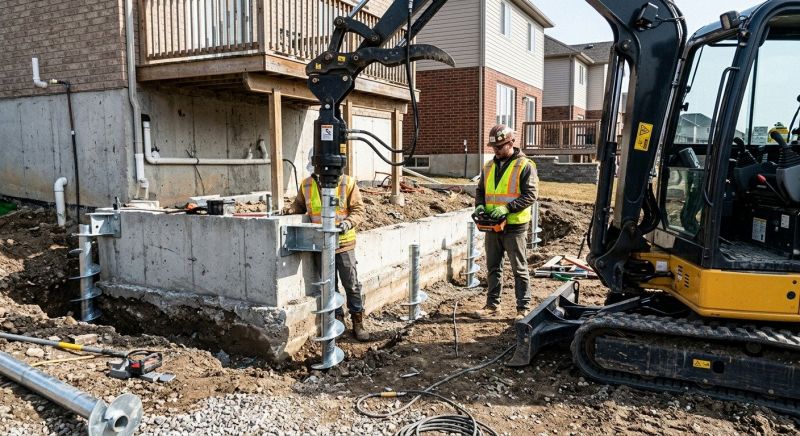 Helical Piers Installation in Southlake, TX