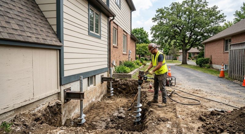 Helical Pile Installation in Southlake, TX