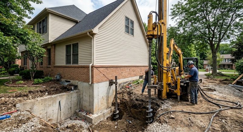 Helical Pile Installation in Southlake, TX