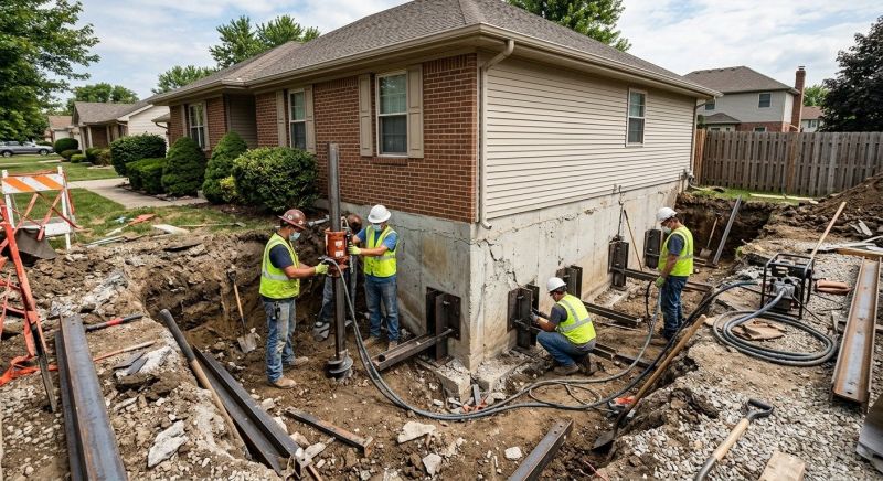 House Foundation Repair in Carrollton, TX
