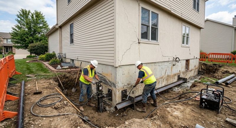 Sinking Foundation Repair in Keller, TX