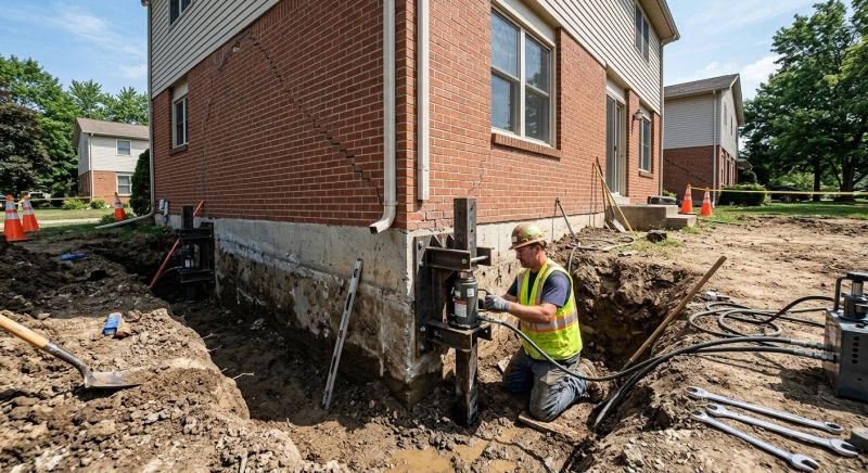 Sinking Foundation Repair in Lake Dallas, TX